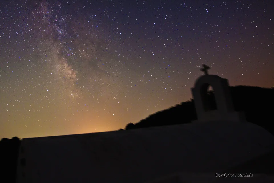 Milky way over Agios Alexandros