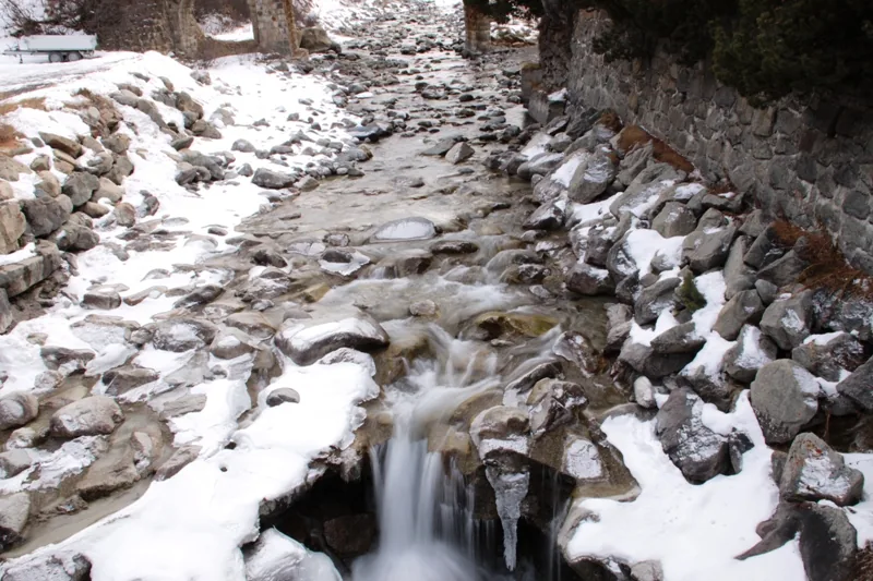 Frozen water