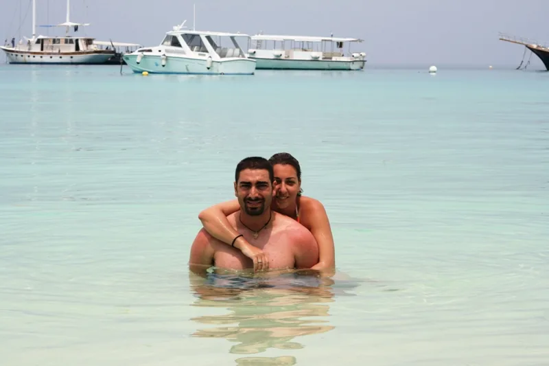 Enjoying the sea