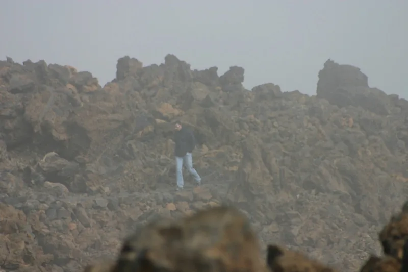On the top of Teide